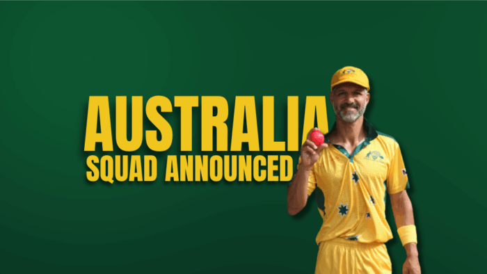 AUS SQUAD ANNOUNCED